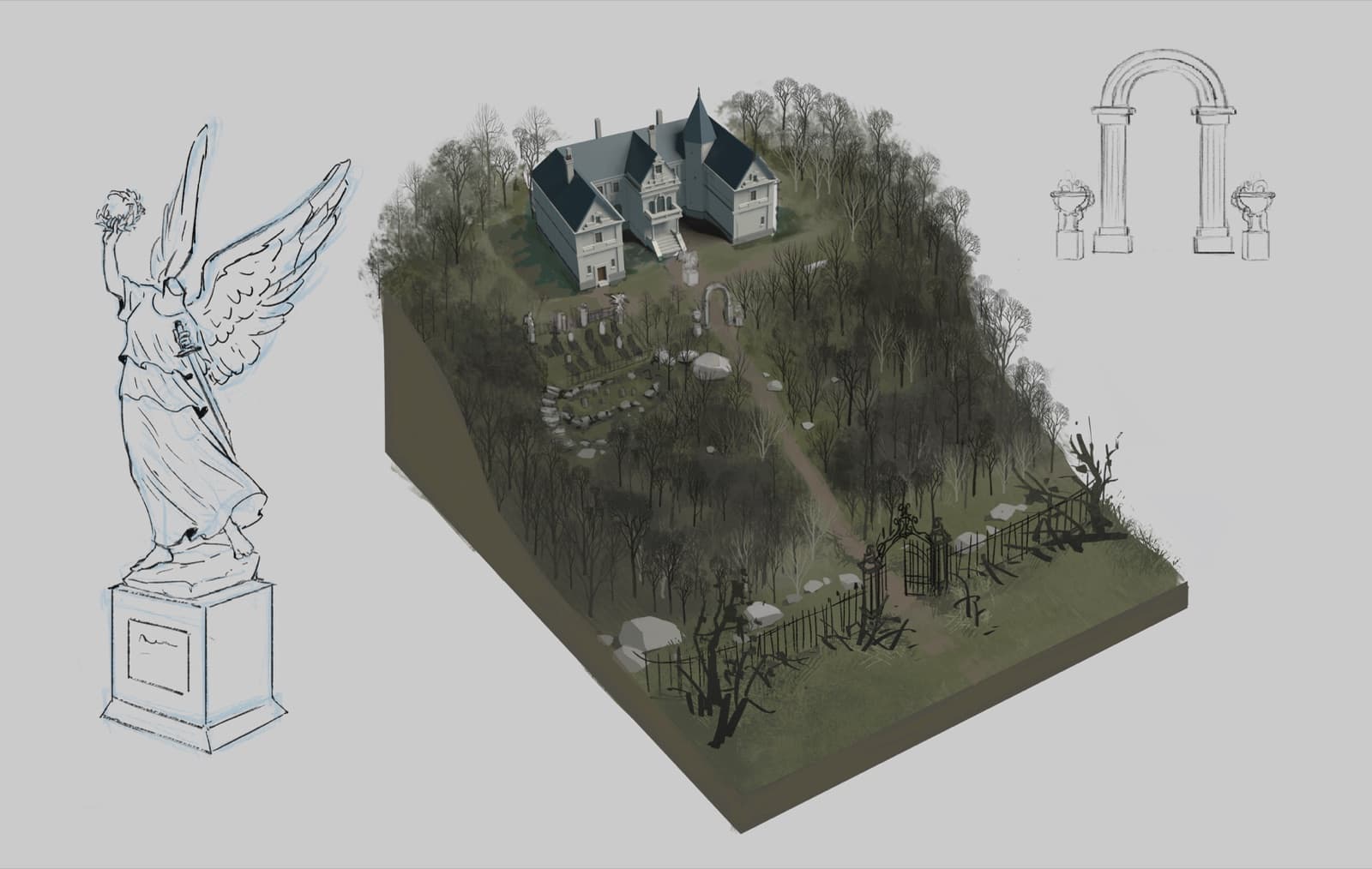 Greyhold's Manor Full Exterior