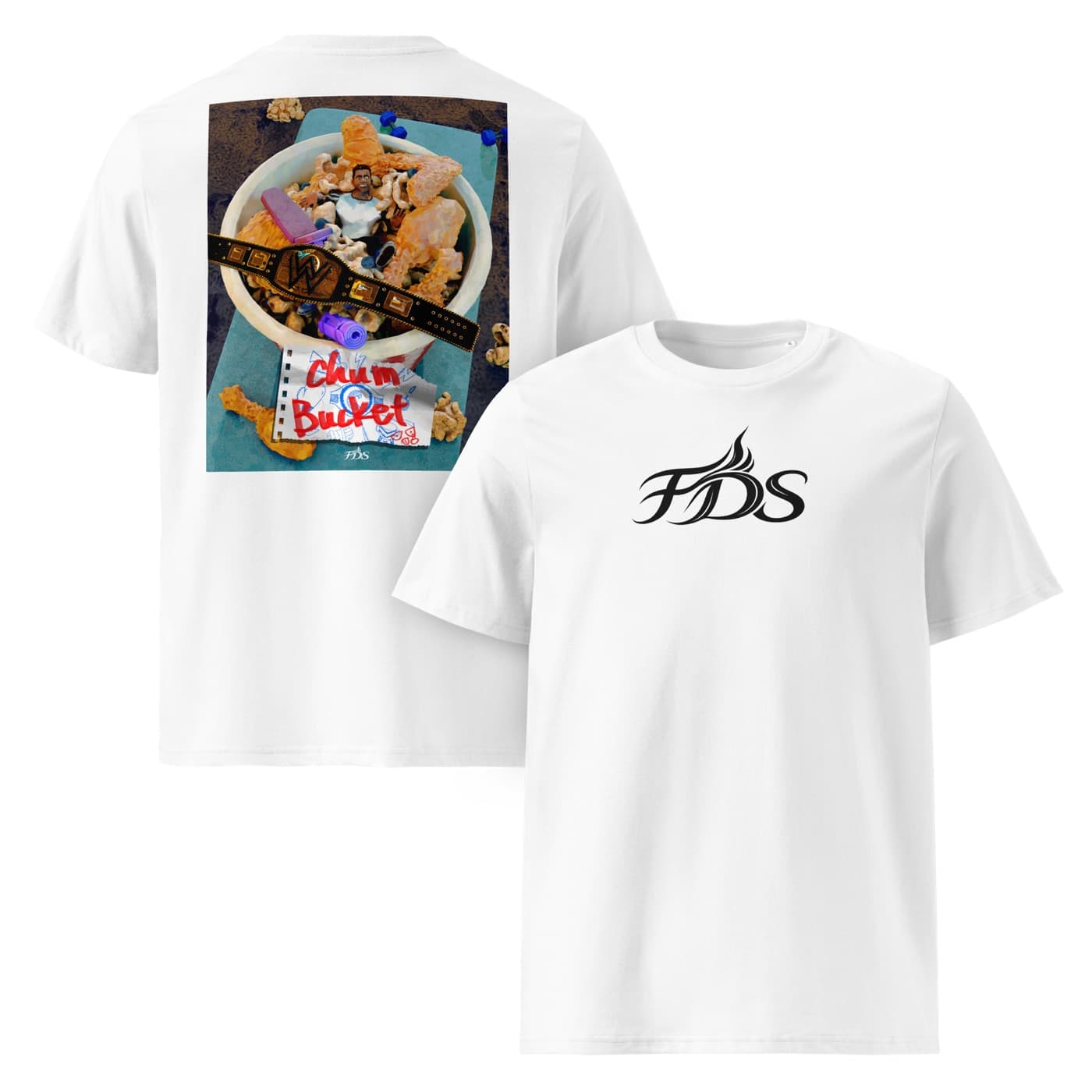 Chum Bucket White TEE- Unisex Organic Cotton